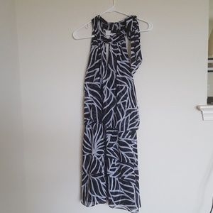 White House Black Market Black and White Dress